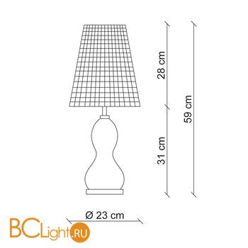 Настольная лампа Patrizia Garganti Ginger & Fred PG548 - Схема